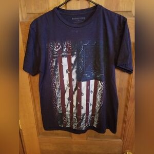 Men's Blue Graphic T-Shirt